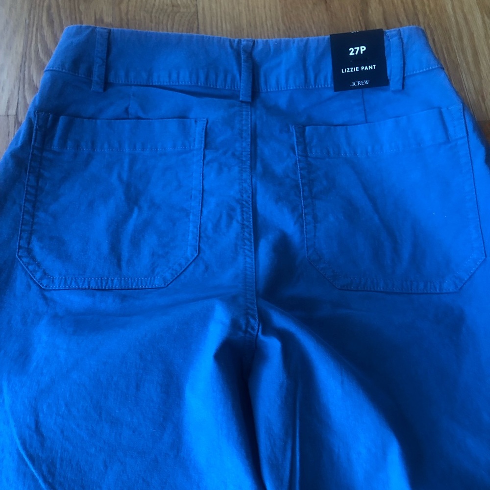 NWT J. Crew Lizzie Pant in Blue - Picture 7 of 11